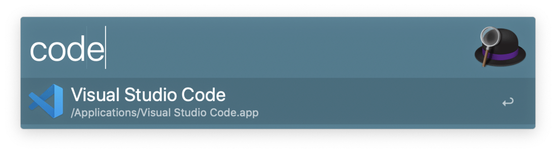 Alfred matching an application