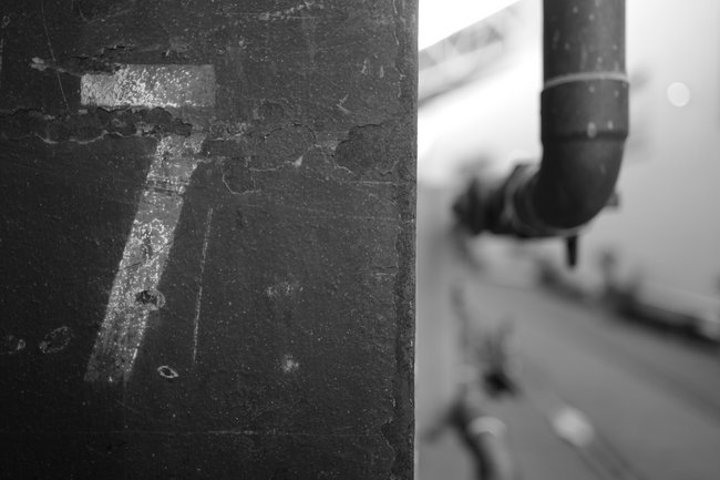 Your daily dose of tangentially related photography: Rust on a beam near Pier 28 in San Francisco.